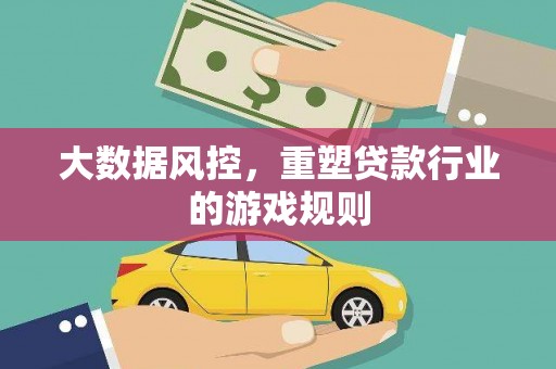 泰安大数据风控，重塑贷款行业的游戏规则