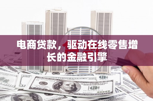 泰安电商贷款，驱动在线零售增长的金融引擎