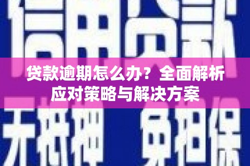 泰安贷款逾期怎么办？全面解析应对策略与解决方案