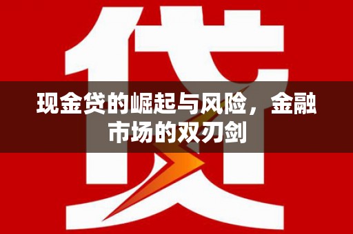 泰安现金贷的崛起与风险，金融市场的双刃剑
