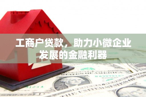 泰安工商户贷款，助力小微企业发展的金融利器