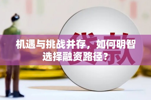 泰安机遇与挑战并存，如何明智选择融资路径？