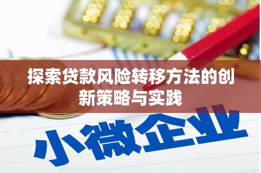 泰安探索贷款风险转移方法的创新策略与实践